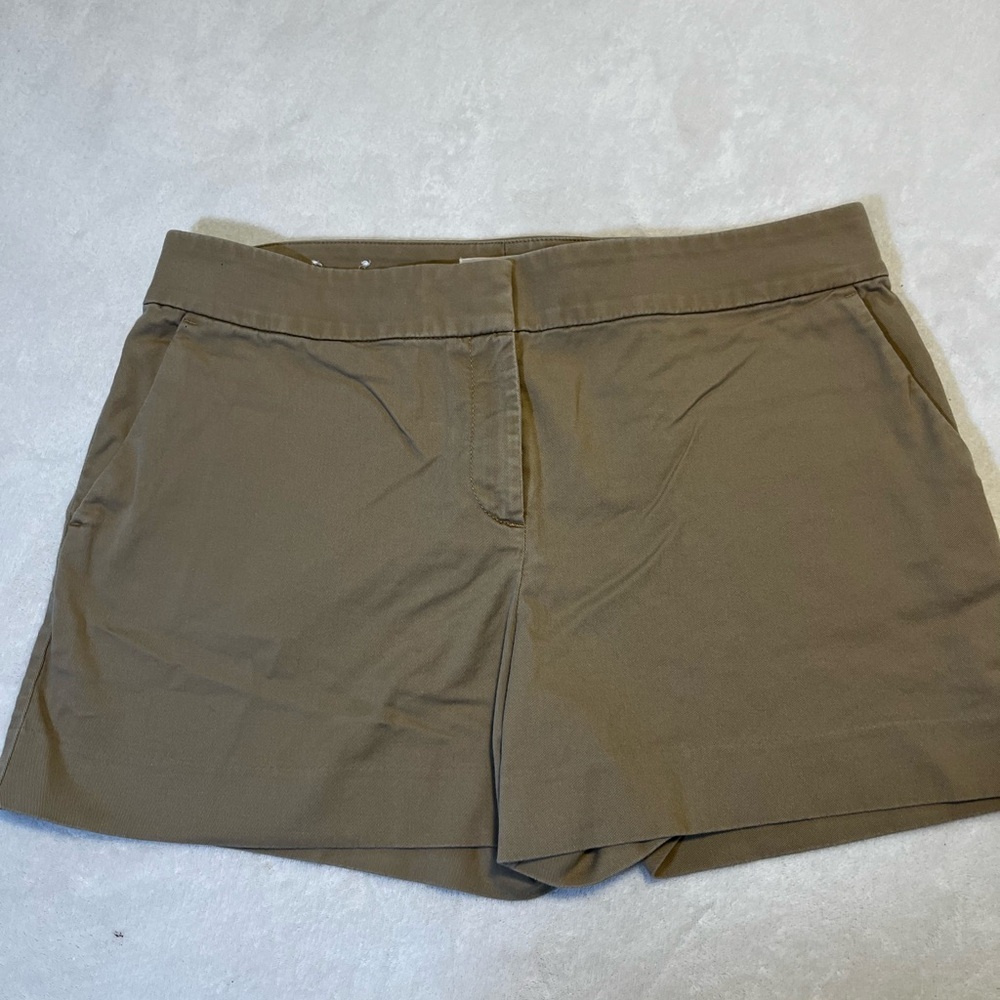 LOFT Riviera Shorts Size 10 Khaki Tan Tailored Career Casual